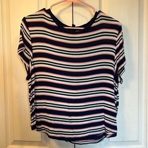 Divided striped top size medium